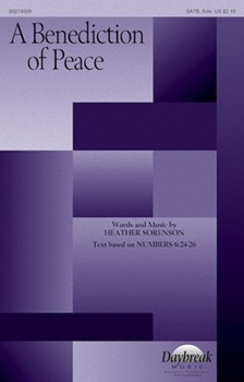 Benediction of Peace by Sorenson Heather Numbers 6:24-26 for SATB and Piano