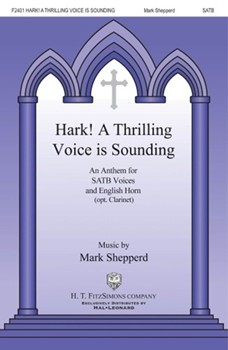 Hark A Thrilling Voice Is Sounding by Shepperd Mark Latin hymn/Caswell for SATB/EHorn