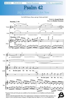 Psalm 42 - My Spirit Longs for You by Sorenson Heather Joseph Martin for SATB and Piano