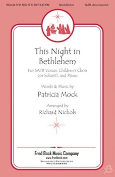 This Night In Bethlehem by Mock Patricia - Nichols Richard - for SATB and Piano
