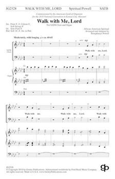 Walk With Me Lord by - Powell Rosephanye - for SATB and Organ (African Amer Spir)