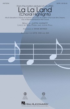 La La Land - Choral Highlights by Hurwitz Justin - Brymer Mark - Pasek and Paul for ShowTrax CD