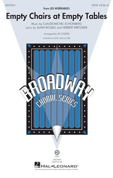 Empty Chairs at Empty Tables - from Les Miserables by Schonberg Claude-Michel - Lojeski Ed - Boublil and Kretzmer for SATB and Piano