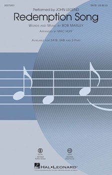 Redemption Song by Marley Bob - Huff Mac - John Legend for SATB and Piano
