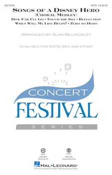 Songs of a Disney Hero by Various - Billingsley Alan - for SATB and Piano