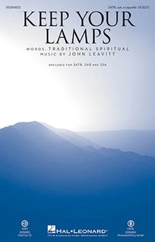 Keep Your Lamps by Leavitt John Trad Spiritual for SATB and Piano