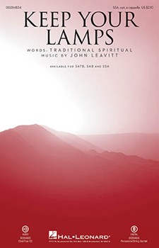 Keep Your Lamps by Leavitt John Trad Spiritual for SSA and Piano