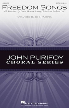 Freedom Songs by - Purifoy John - for SATB and Piano (Trad African Amer Sp)