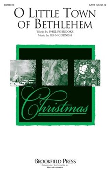 O Little Town of Bethlehem by Cornish John Phillips Brooks for SATB and Piano