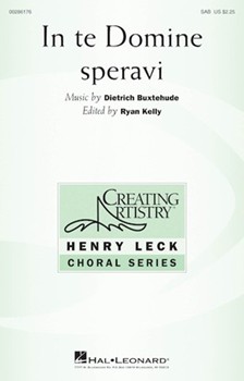 In te Domine speravi by Buxtehude Dietrich - Kelly Ryan - for SAB and Piano