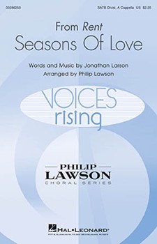 Seasons of Love by Larson Jonathan - Lawson Philip - Rent for SATB divisi a cappella