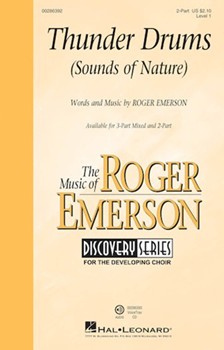 Thunder Drums - Sounds of Nature by Emerson Roger for 2-Part and Piano