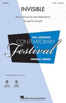 Invisible by Brown Jason Robert - Lojeski Ed - for SATB and Piano