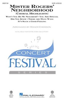 Mister Rogers' Neighborhood - Choral Highlights by Rogers Fred - Emerson Roger - for SATB and Piano