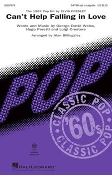 Can't Help Falling in Love by Weiss Peretti Crea - Billingsley Alan - Elvis Presley for SATBB and Piano