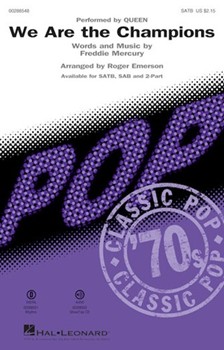 We Are the Champions by Mercury Freddie - Emerson Roger - Queen for SATB and Piano