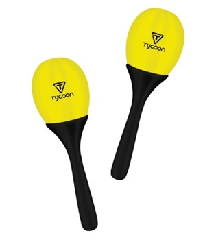 Yellow Little Plastic Maracas by for
