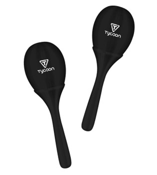 Black Little Plastic Maracas by for