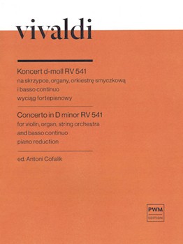 Concerto in D Minor RV541 by Vivaldi Antonio Lucio for Violin