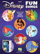 26 Disney movie hits in ukulele arrangements of melody, lyrics and chord diagrams for standard G-C-E-A tuning. Songs include: Be Our Guest · Ev'rybody Wants to Be a Cat · Friend like Me · Hakuna Matata · In Summer · A Spoonful of Sugar · Under the Sea · You're Welcome · and more.