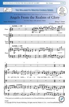 Angels From the Realms of Glory by Smart Henry - Jones Chris - James Montgomery for SATB and Piano