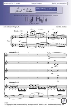 High Flight by Dickau David John Gillespie Magee for SATB and Piano