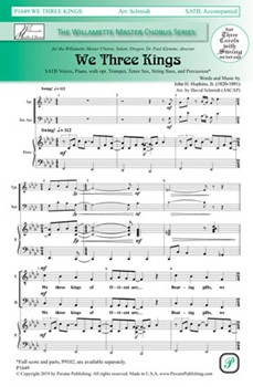 We Three Kings by Hopkins John Henry - Schmidt David - for SATB and Piano