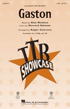 Gaston - from Beauty and the Beast by Menken and Ashman - Emerson Roger - for TTBB and Piano
