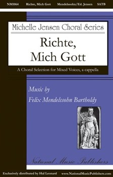 Richte Mich Gott by Mendelssohn Felix Joyce Warman transl for SATB divisi a cappella