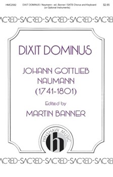 Dixit Dominus by Naumann Johann Gott - Banner Martin - for SATB and Piano