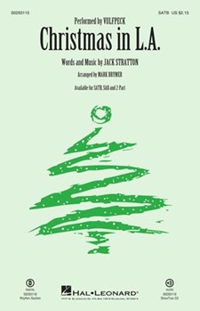 Christmas in L A by Stratton Jack - Brymer Mark - Vulfpeck for SATB and Piano