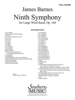 Symphony No. 9 Op. 160 by Barnes James for Score