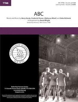 ABC by Gordy Mizell Perre - Wright David - Jackson 5 for TTBB a cappella