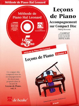 Piano Lessons Book 5 - CD - French Edition by - Keveren Phillip - for