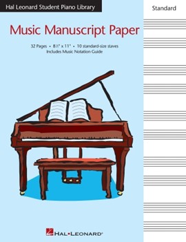 Music Manuscript Paper by for Manu Paper (10 Stave - 8.5 X 11)