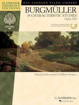 18 Characteristic Studies Opus 109 by Burgmuller Friedrich - Westney William - William Westney for Piano