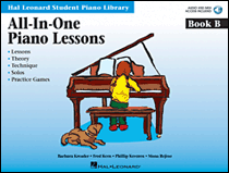 Hal Leonard Kreader/Kern/Keveren   All-In-One Piano Lessons Book B Book/Online Audio