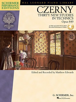 G Schirmer Carl Czerny   Czerny - Thirty New Studies in Technics Op 849 - Schirmer Performance Edition - Piano Book / CD
