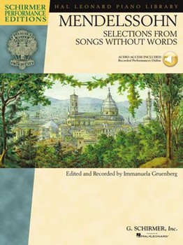 Mendelssohn - Selections from Songs Without Words - Book with Online Audio Piano