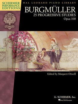 25 Progressive Studies Opus 100 by Burgmuller Friedrich for Piano