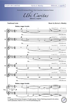 Ubi Caritas by Memley Kevin A for SSSAAA a cappella