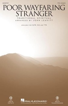 Poor Wayfaring Stranger by - Leavitt John - for TTB and Piano (Trad Spiritual)