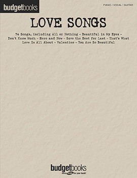 Love Songs by Various - Budget Books Series - for PVG Collection