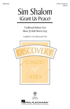 Sim Shalom by Gray Ruth Morris for 2-Part