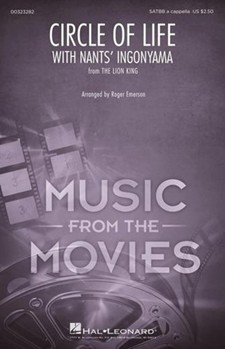 Circle of Life with Nants' Ingonyama by John Morake Zimmer - Emerson Roger - Tim Rice for SATBB/a cappella