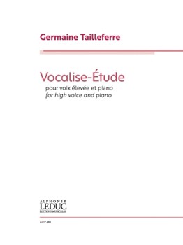 Vocalise Etude by Tailleferre Germaine for