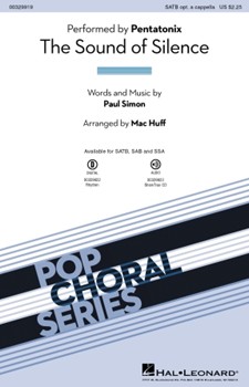 Sound of Silence by Simon Paul - Huff Mac - Simon and Garfunkel for SATB opt a cappella
