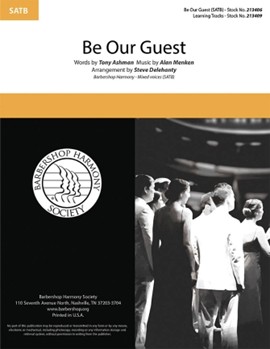 Be Our Guest by Menken and Ashman - Delehanty Steve - for SATB a cappella