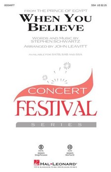 When You Believe by Schwartz Stephen - Leavitt John - for SSA