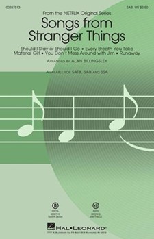Songs From Stranger Things by - Billingsley Alan - Various for SAB
